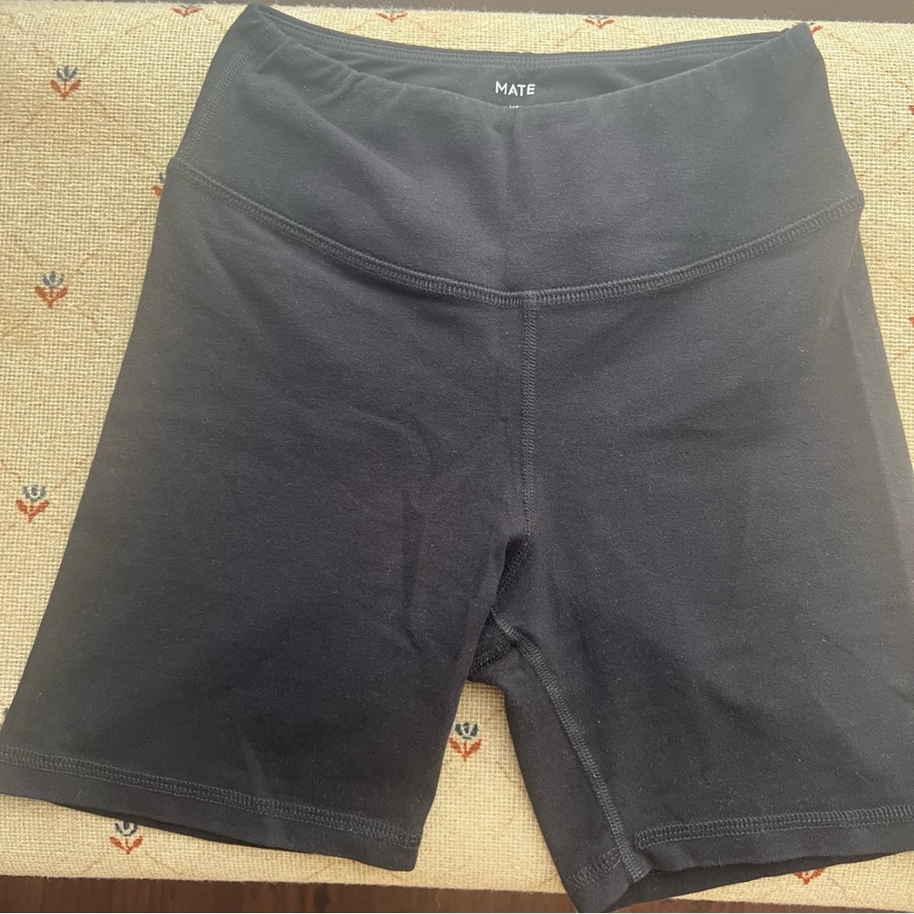 MATE Black Biker Shorts